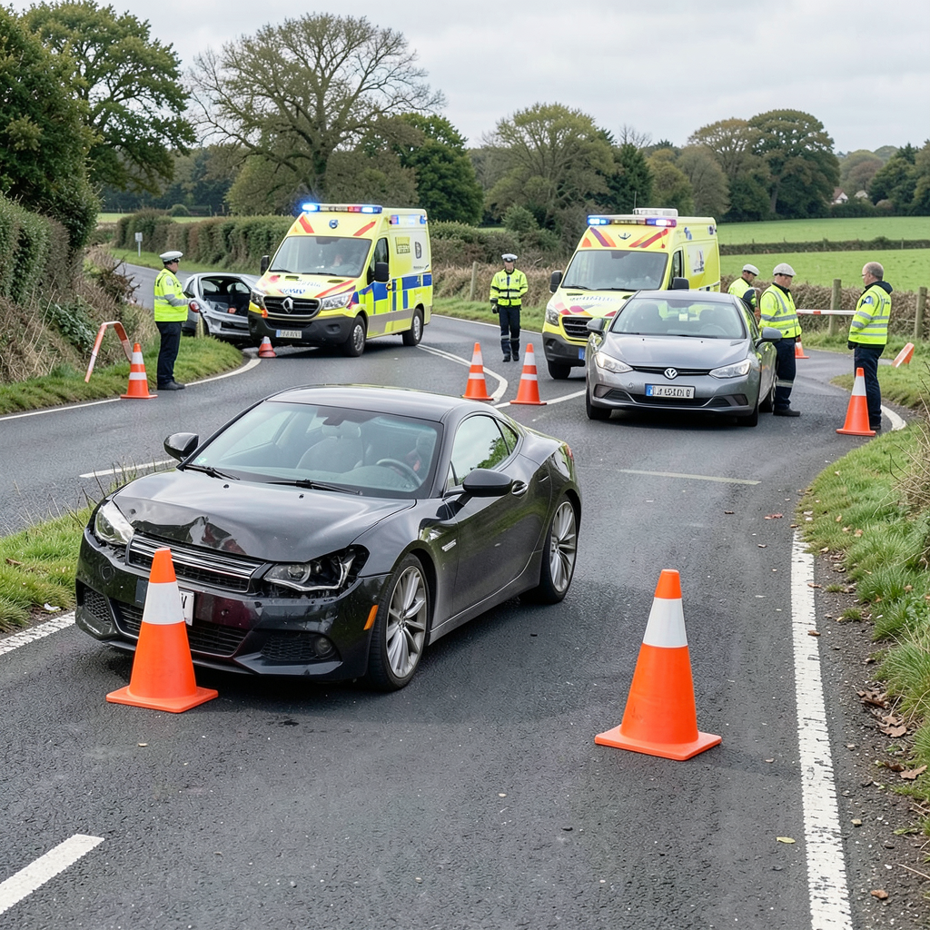 A44 closed both directions near Yarnton after serious three-car crash